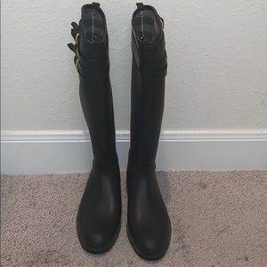 Burberry Rubber Knee High Rain Boots